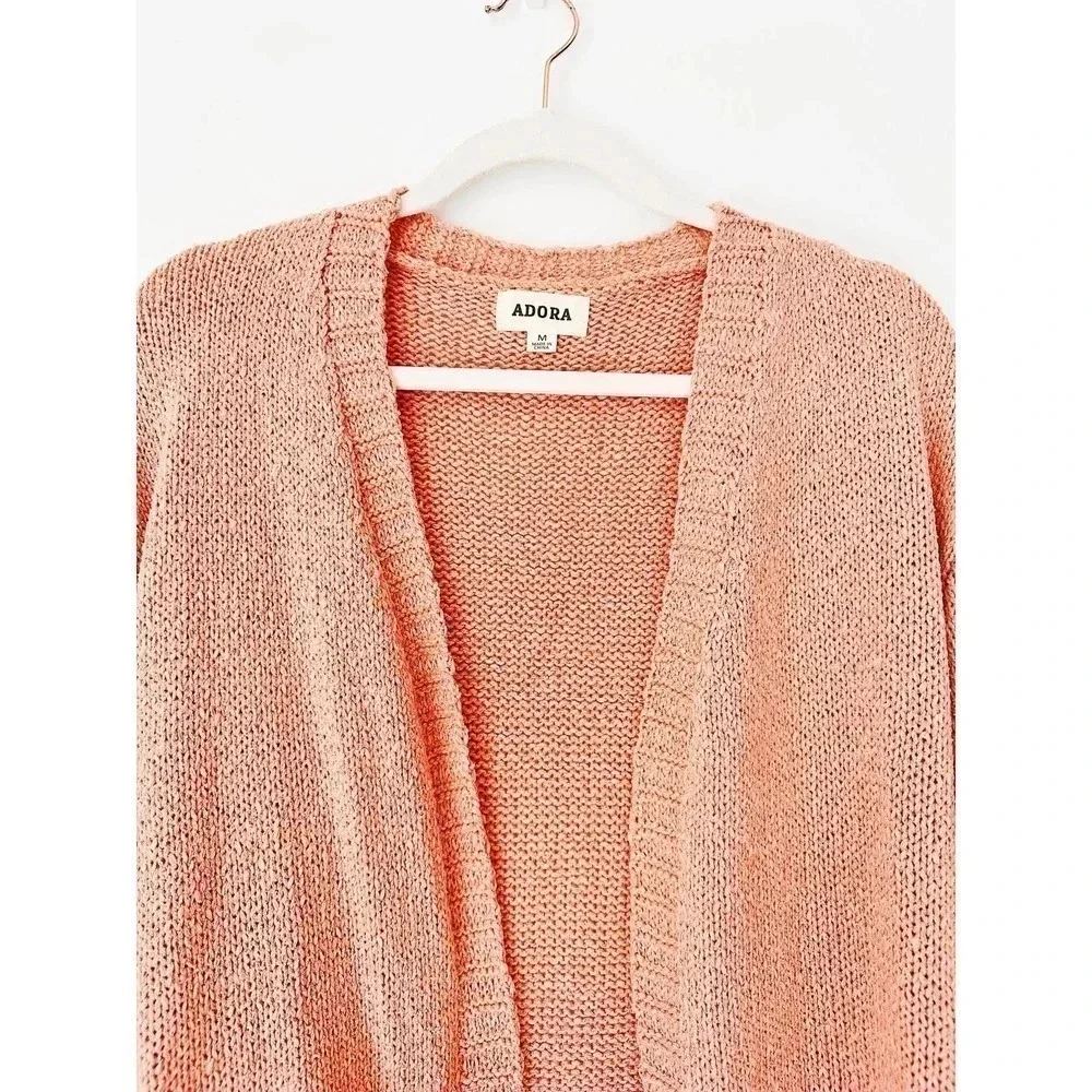 Boutique Brand Coral Chunky Cardigan Size M - Picture 8 of 11